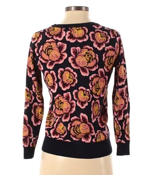 Ann Taylor NEW Gorgeous Loft Floral Print Pull Over Sweater Size Medium thumbnail 2