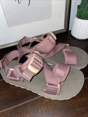 Merrell Alpine Strap Pink Strappy Sandals Size 8 in Burlwood thumbnail 12
