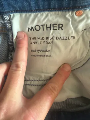 Mother Jeans Mid Rise Dazzler Ankle Fray Birds of Paradise 25 thumbnail 8