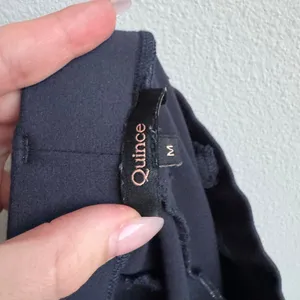 Quince Navy Blue Ponte Pants Straight Leg Size Medium 27" Inseam Office Career thumbnail 5