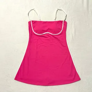 NWT Impressions Boutique Pink ALO Streamline Athletic TCEC Romper Dress size Small thumbnail 4