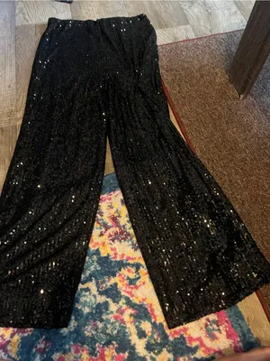 NEW Z SUPPLY skylar sequin pant in black thumbnail 13