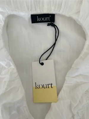 NWT kourt Vida Midi Dress size Medium M Lace Doen midi Ruffle few moda ivory thumbnail 8