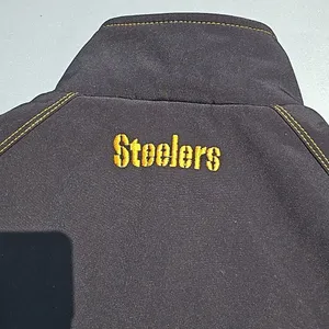 Pittsburgh Steelers Jacket Size Medium Black Zip-Up Football Coat streetwear NFL thumbnail 10