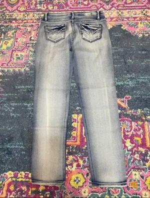P & P Skinny Jeans with Faded Detailing thumbnail 4