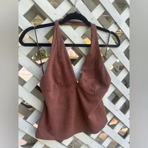 Free people Still Here Lurex Halter Cami thumbnail 6