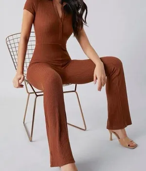 SheIn rib-knit jumpsuit thumbnail 1