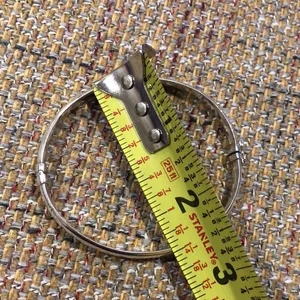 Sterling Silver Spring Closure Locking Clasp Closure Bangle Bracelet Silver thumbnail 12