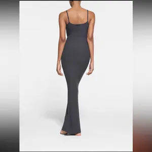 Skims Elegant Black Maxi Dress S thumbnail 4