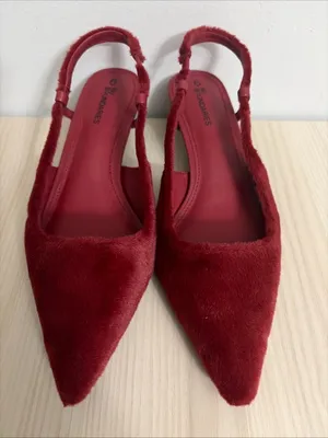 No Boundaries New No Tags Women’s Faux Fur Slingback Kitten Heels Size 9 thumbnail 1