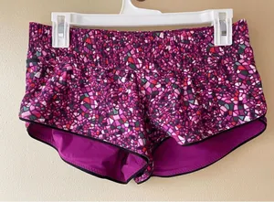 Lululemon Surf Short II Reversible Board Short Paradise Camo Regal Plum Size 4 thumbnail 1