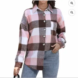 NEW Plaid Flannel Shirts Oversized Long Sleeve Button Down XL thumbnail 6