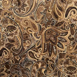 Emma James Vintage Y2K Large Maxi Skirt Brown Paisley Mesh Boho Earthy Natural Academia thumbnail 3