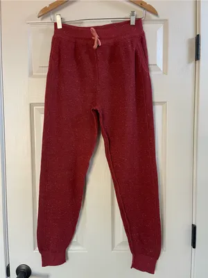 Women’s Daily Practice by Anthropologie Speckled Knit Lounge Set Burgundy Size S thumbnail 6