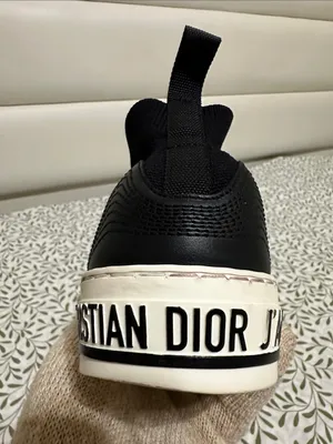 Christian Dior Black & White J'Adior Lace-Up Platform Sneakers thumbnail 6