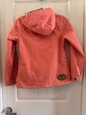 Burton Coral Pink‎ Hooded Snowboarding Ski jacket Women's XS thumbnail 3
