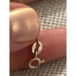 Lot a617 15.5 inch 925 sterling silver chain necklace thumbnail 3