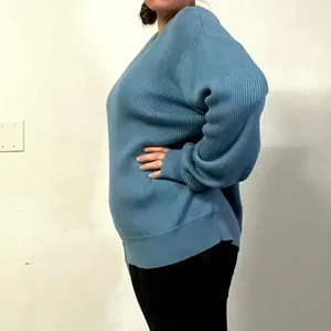 Imperfect Y2K vintage sweater 2002 Gap XXL‎ 100% cotton vneck ribbed XXL sweater thumbnail 11