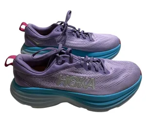 HOKA ONE ONE Bondi 8 Max Women's Size 9.5B Running Sneakers Shoes Purple Blue thumbnail 1