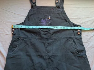 Vintage Eric Charles Overall Dress XLarge Green thumbnail 4