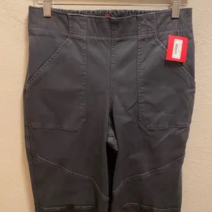 Spanx Stretch Twill Cargo Jogger Size L In Washed Black New With Tag thumbnail 5