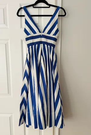 Anthropologie V-Neck Sleeveless Fit & Flare Midi Dress, Size XXS thumbnail 10