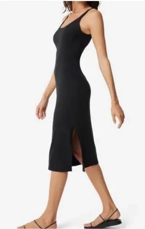 Mate the Label Black Ribbed Midi Tank dress thumbnail 1