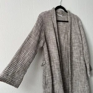 Parachute Robe Womens Small Waffle Knit Open Front 100% Cotton Breathable Cozy thumbnail 5