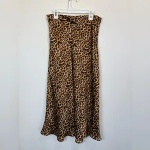 2bella Leopard Print Satin Midi Dress Size M | Animal Print Slip Skirt thumbnail 3