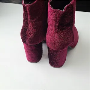 ‎Floral Women's Red Ankle Booties Size 7 thumbnail 5
