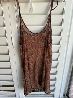 Sheer Leopard Slip Dress VS sz L y2k 2000’s thumbnail 4