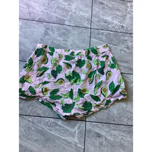 ASOS Pink Avocado Print Pajama Shorts Womens Size 18 Modal Sleepwear Lounge thumbnail 5