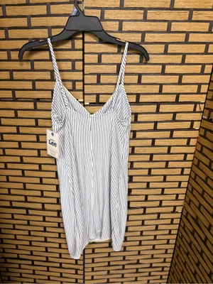 Lee white and blue stripe night gown size XS thumbnail 2