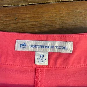 Southern Tide Calypso Coral Jourdan Wrap Skort Tie Shorts w Skirt - Sz 10 💚🎀 thumbnail 8
