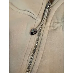 Manifest Offline Womens Cream‎ Quarter Zip Cropped Hoodie Sweatshirty Small thumbnail 4