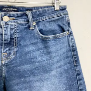 Lucky Brand Blue Jean Shorts The Roll Up Womens 6/28 Mid Rise Regular Wash Denim thumbnail 4