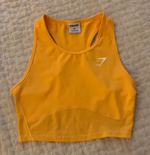 Gymshark Orange active racerback cropped tank thumbnail 1