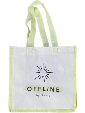 Offline by Aerie | Green Small Reusable Shopping Bag thumbnail 1