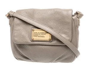 Marc by Marc Jacobs Crossbody Bag Grey Taupe Leather thumbnail 1
