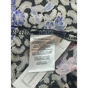 LOFT Floral Long Sleeve Ruched Bust Midi Sz 12 Lightweight Cottagecore Dress NWT thumbnail 7