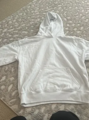 hollister white hoodie thumbnail 1