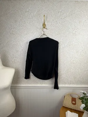 We The Free Black El Sol Layering Slight Crop Top - Size - Medium thumbnail 5