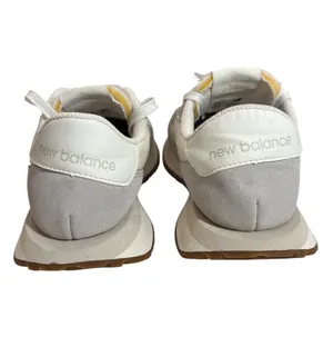 New Balance 237 Women's White and Light Gray Retro Runner Sneakers thumbnail 4