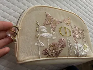 Dior Embroidered Butterfly Tote Bag & Cosmetic Pouch Set thumbnail 7