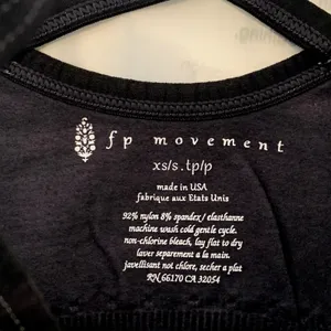 NEW Free People Movement Criss Cross Striped Sports‎ Bra Workout in Black Gray thumbnail 5