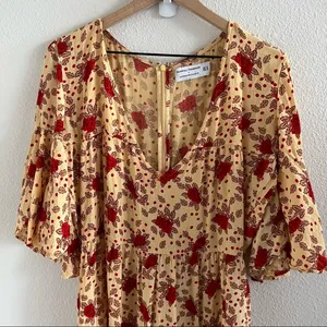 Faithfull The Brand X Anthropologie Melia Midi Dress Cottagecore Boho US 10 thumbnail 7