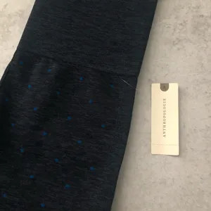 Anthropologie Splits59 Mila Seamless Leggings Indigo Blue Polka Dots NEW thumbnail 2