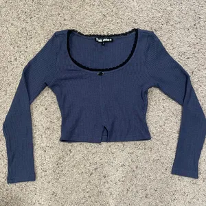 Tunnel Vision Rosa Blue Lace-trimmed Thermal Long-Sleever thumbnail 3