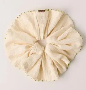 Free People Calypso Beaded Trim Scrunchie thumbnail 1