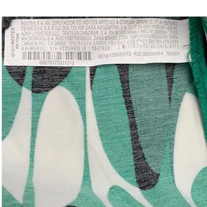 Zara Green Abstract Geometric Wavy Print Midi Dress XS‎ Crisscross Back 9878/173 thumbnail 5